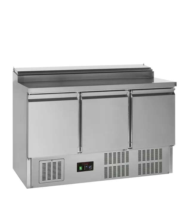 [TFD-TS3PVGSS435] Table Saladette Compact 3P avec Bac à Ingrédients GN TefCold