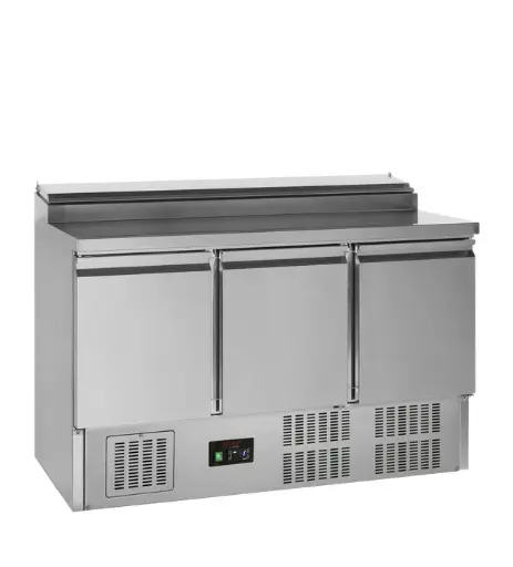 [TFD-TS3PVGSS435] Table Saladette Compact 3P avec Bac à Ingrédients GN TefCold
